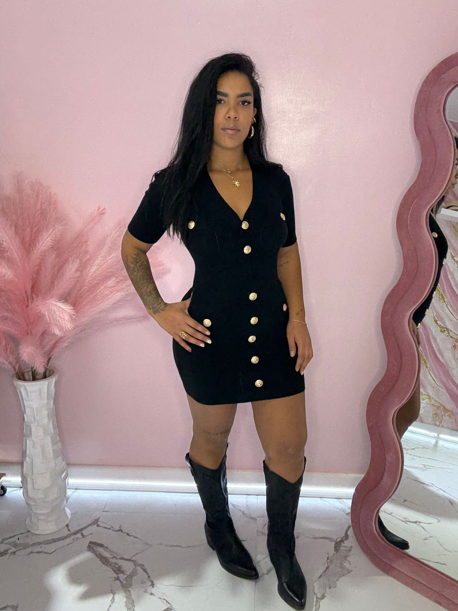 Abito con Bottoni Oro